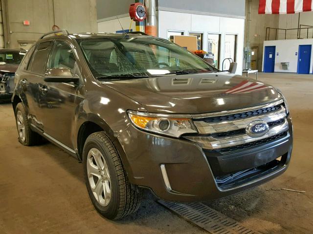 2FMDK4JC3BBA31364 - 2011 FORD EDGE SEL BLACK photo 1