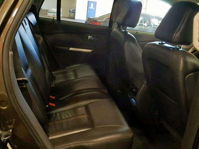 2FMDK4JC3BBA31364 - 2011 FORD EDGE SEL BLACK photo 6