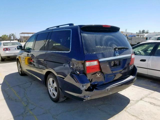 5FNRL38865B005352 - 2005 HONDA ODYSSEY TO BLUE photo 3