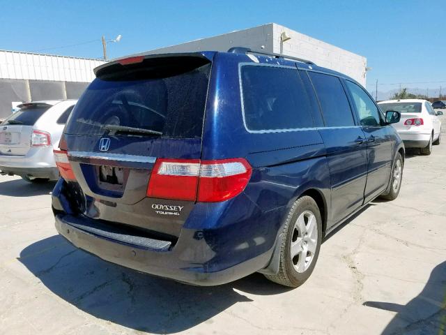 5FNRL38865B005352 - 2005 HONDA ODYSSEY TO BLUE photo 4