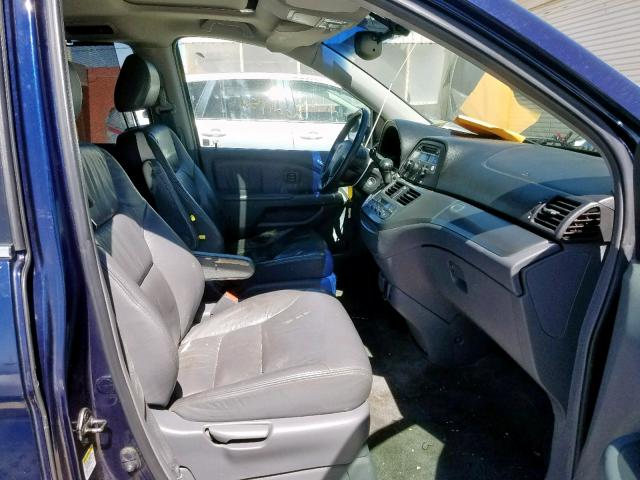 5FNRL38865B005352 - 2005 HONDA ODYSSEY TO BLUE photo 5