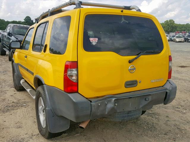 5N1ED28T14C613135 - 2004 NISSAN XTERRA XE YELLOW photo 3