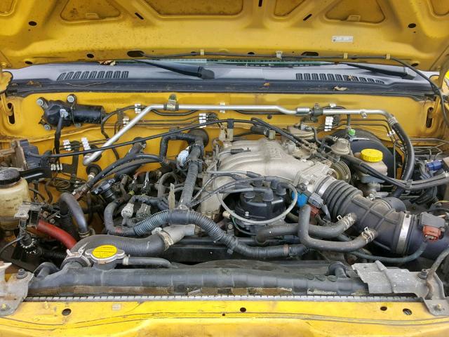 5N1ED28T14C613135 - 2004 NISSAN XTERRA XE YELLOW photo 7