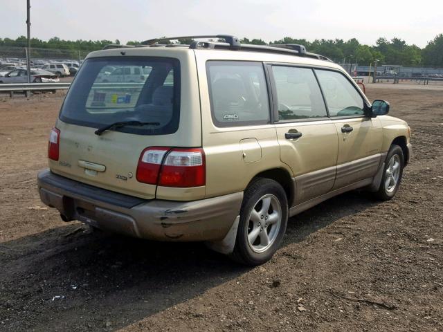 JF1SF65502H729057 - 2002 SUBARU FORESTER S GOLD photo 4