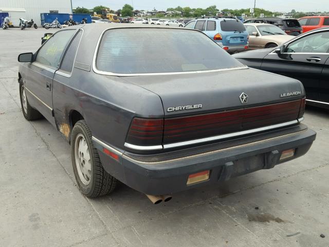 1C3CJ41E8HG121717 - 1987 CHRYSLER LEBARON GRAY photo 3