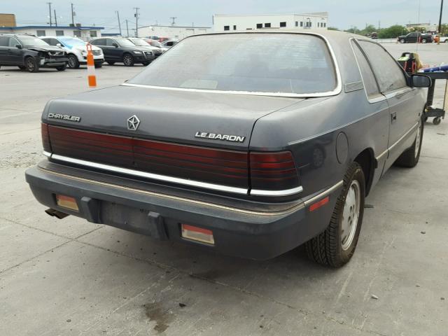 1C3CJ41E8HG121717 - 1987 CHRYSLER LEBARON GRAY photo 4