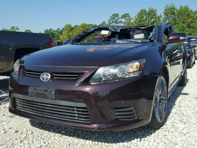 JTKJF5C70D3051276 - 2013 TOYOTA SCION TC PURPLE photo 2
