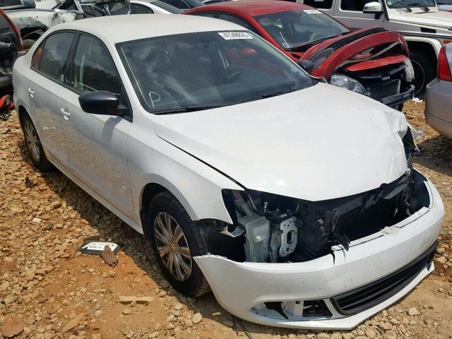 3VW2K7AJXEM431398 - 2014 VOLKSWAGEN JETTA BASE WHITE photo 1