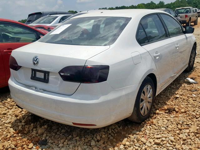 3VW2K7AJXEM431398 - 2014 VOLKSWAGEN JETTA BASE WHITE photo 4