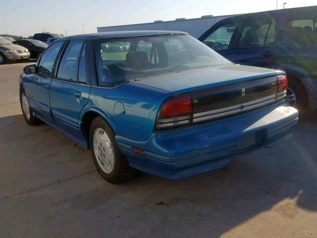 1G3WH54TXND328384 - 1992 OLDSMOBILE CUTLASS SU BLUE photo 3