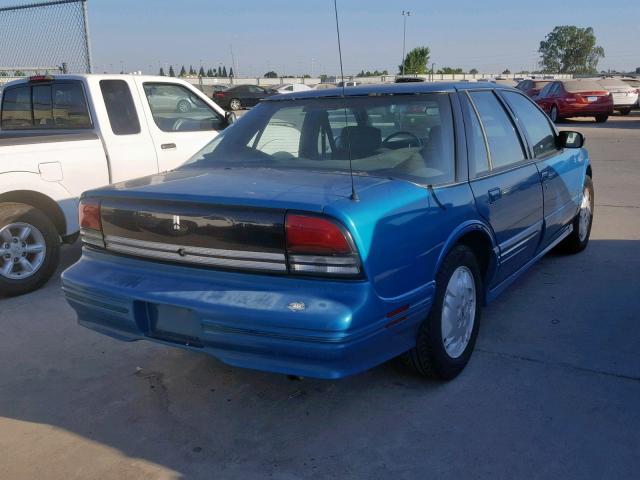 1G3WH54TXND328384 - 1992 OLDSMOBILE CUTLASS SU BLUE photo 4