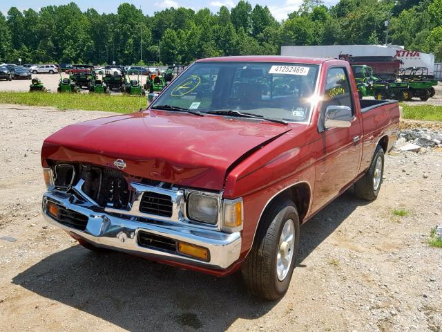 1N6SD11SXVC356428 - 1997 NISSAN TRUCK BASE RED photo 2