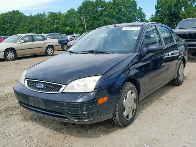 1FAFP34N77W271373 - 2007 FORD FOCUS ZX4 BLACK photo 2