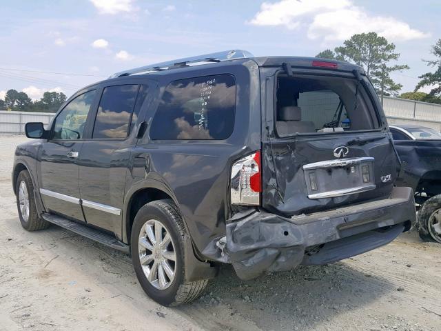 5N3AA08D78N913462 - 2008 INFINITI QX56 GRAY photo 3