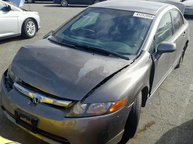 1HGFA15256L051378 - 2006 HONDA CIVIC DX SILVER photo 2