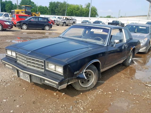 1G1GZ37H3FR189029 - 1985 CHEVROLET MONTE CARL BLACK photo 2