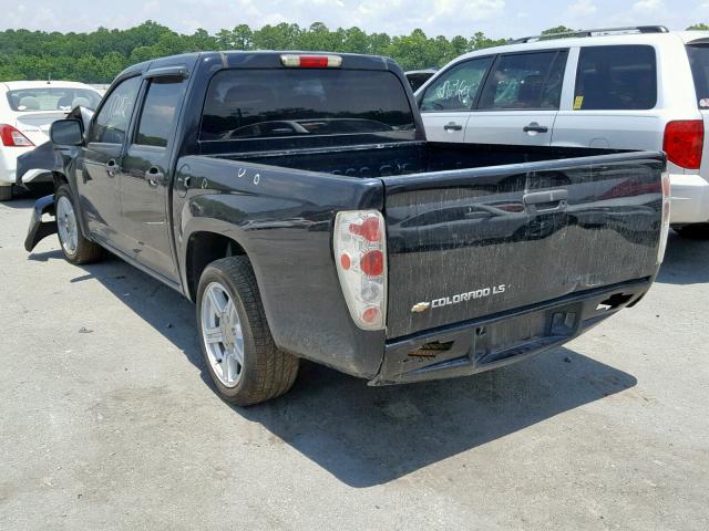 1GCCS136758104281 - 2005 CHEVROLET COLORADO BLACK photo 3