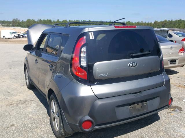 KNDJN2A22G7298909 - 2016 KIA SOUL GRAY photo 3