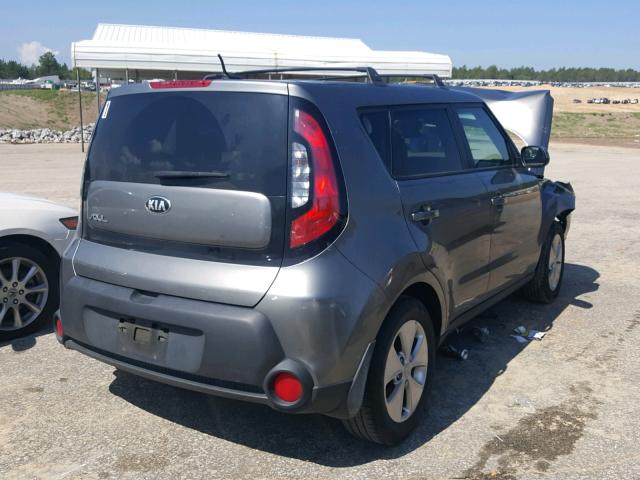 KNDJN2A22G7298909 - 2016 KIA SOUL GRAY photo 4