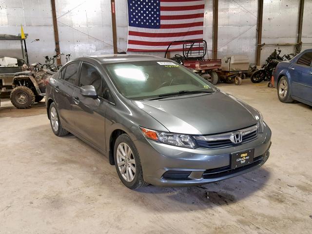 19XFB2F86CE011240 - 2012 HONDA CIVIC EX GRAY photo 1