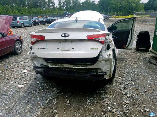 KNAGM4AD6D5057420 - 2013 KIA OPTIMA HYB WHITE photo 9