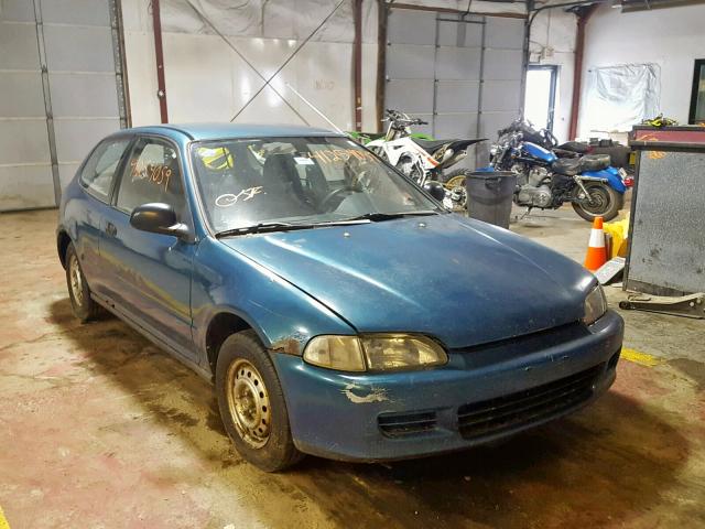 2HGEH2351SH523108 - 1995 HONDA CIVIC CX GREEN photo 1