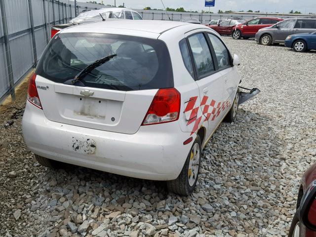 KL1TD66697B762507 - 2007 CHEVROLET AVEO BASE თეთრი ფოტო 4