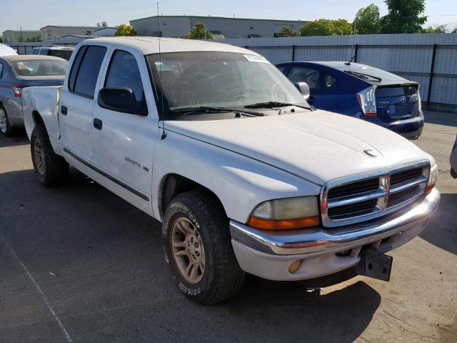 1B7HL2AN01S327312 - 2001 DODGE DAKOTA QUA WHITE photo 1