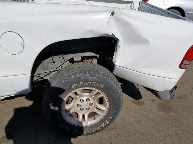 1B7HL2AN01S327312 - 2001 DODGE DAKOTA QUA WHITE photo 9