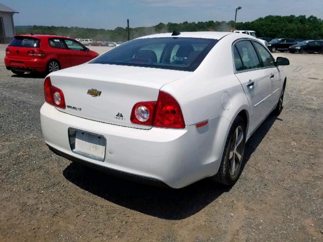 1G1ZC5E0XCF358057 - 2012 CHEVROLET MALIBU 1LT 白色 照片 4