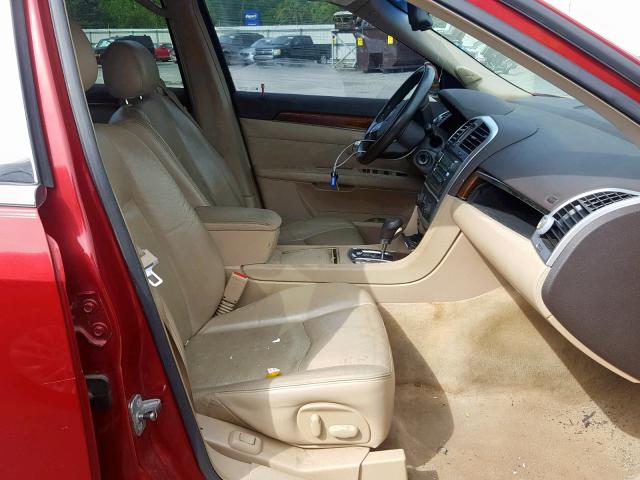 1GYEE637480168703 - 2008 CADILLAC SRX RED photo 5