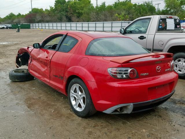 JM1FE17N240134792 - 2004 MAZDA RX8 RED photo 3