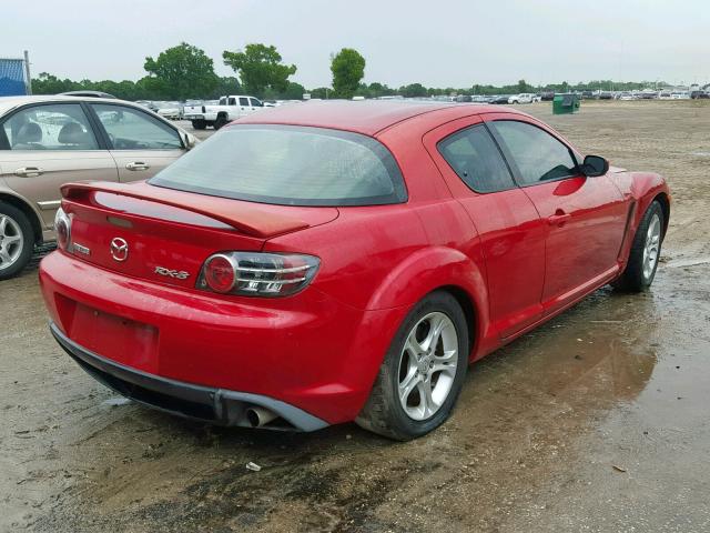 JM1FE17N240134792 - 2004 MAZDA RX8 RED photo 4