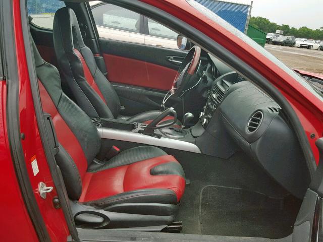 JM1FE17N240134792 - 2004 MAZDA RX8 RED photo 5