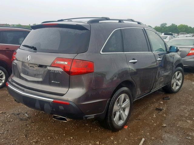 2HNYD2H27CH518173 - 2012 ACURA MDX CHARCOAL photo 4