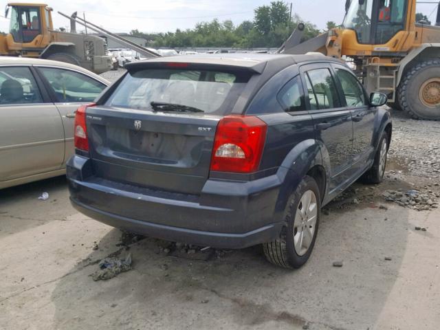 1B3HB48B17D411597 - 2007 DODGE CALIBER SX BLUE photo 4