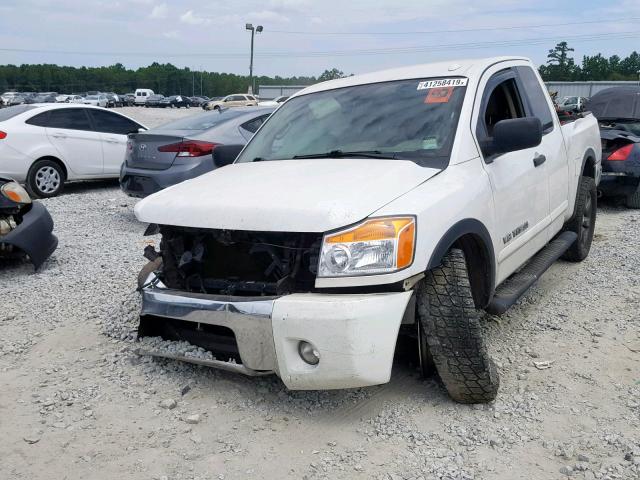 1N6BA0CA1FN505712 - 2015 NISSAN TITAN S WHITE photo 2