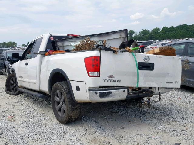 1N6BA0CA1FN505712 - 2015 NISSAN TITAN S WHITE photo 3