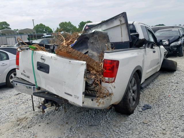 1N6BA0CA1FN505712 - 2015 NISSAN TITAN S WHITE photo 4