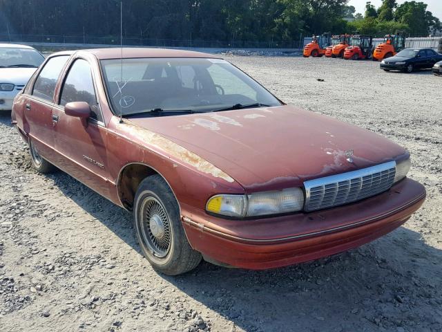 1G1BN53E6NW123488 - 1992 CHEVROLET CAPRICE CL MAROON photo 1
