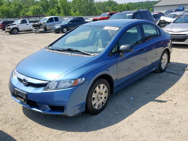 19XFA16359E028640 - 2009 HONDA CIVIC VP BLUE photo 2