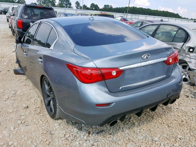 JN1BV7AP7FM340183 - 2015 INFINITI Q50 BASE GRAY photo 3