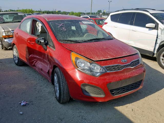 KNADN5A36D6203712 - 2013 KIA RIO EX RED photo 1