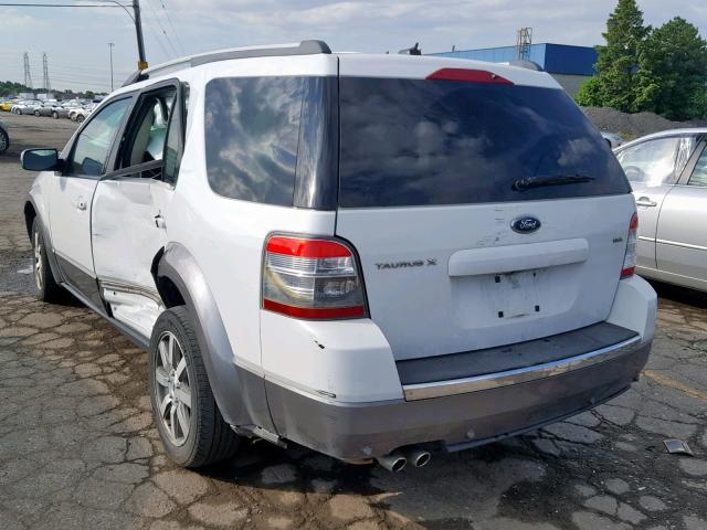 1FMDK02W18GA21547 - 2008 FORD TAURUS X S WHITE photo 3