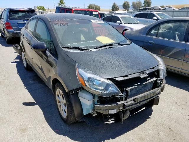 KNADM4A37D6231970 - 2013 KIA RIO LX BLACK photo 1