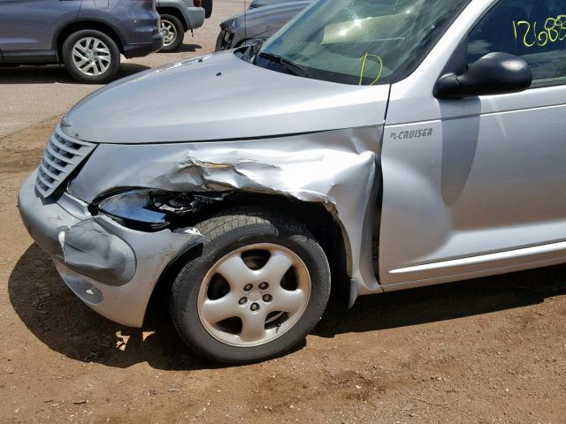 3C4FY58B82T363755 - 2002 CHRYSLER PT CRUISER SILVER photo 9