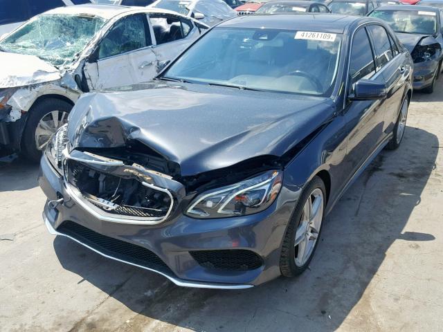 WDDHF5KB1EA881036 - 2014 MERCEDES-BENZ E 350 GRAY photo 2