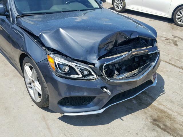 WDDHF5KB1EA881036 - 2014 MERCEDES-BENZ E 350 GRAY photo 9