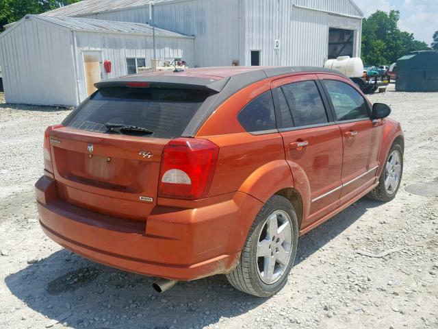 1B3HE78K47D516451 - 2007 DODGE CALIBER R/ ORANGE photo 4