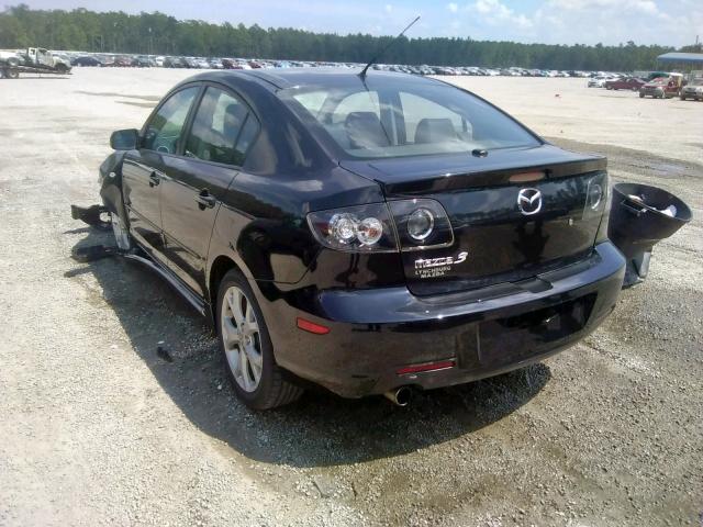 JM1BK323671710374 - 2007 MAZDA 3 S BLACK photo 3